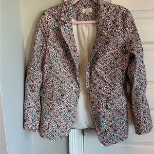 LOFT Multicolor Floral Blazer